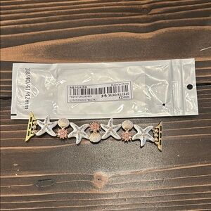 Starfish and Shell Gold Watch Band